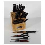 Showtime Six Star Cutlery knives with blocks,