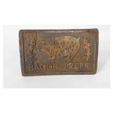Cast iron bacon press