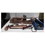 Tools, Brace Drill Bits, Hammers, Leather Punch.