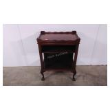 Mahogany Accent Stand,  27" tall, open sides, 2