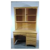 Desk with hutch top,  in two pieces