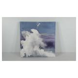 West Elm wrapped canvas wall art, 20x20, seller