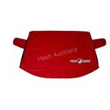 Frost guard vehicle windshield cover with mirror