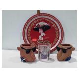 Advertising metal Coca-Cola tray, Joe the  camel