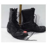 Pair of leather boots.  No size found. Sole