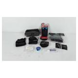 Travel gear, travel toiletries, sleep masks,