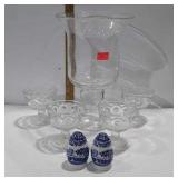 Wedgewood salt pepper shakers,  4 ice cream