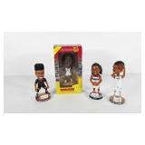 Basketball statue and bobbleheads,  players Iman