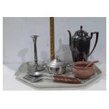 Kitchenware salad fork and spoon set, teapot,