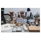 Home decor: artichokes, frosted tea lights,