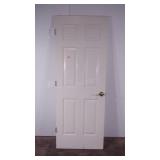 Interior door, six panel,  30 x 80 x 1.5