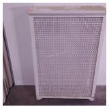 Wood and metal radiator cover,  25 x 9 x 40