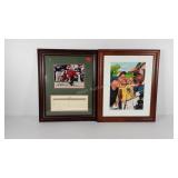 Golf themed wall art, "Big Shot" print, framed