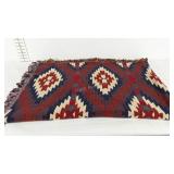 Southwest style woven throw in good condition