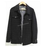 Utex wool blend plaid shirt jacket, size men