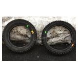 Two Motorcycle Tires, 4.60-18 & 130/90-16