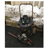 2pc Tool lot, Craftsman 18" gas powered Hedge