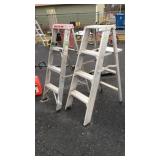 Two 4ft Aluminum Step Ladders, one Werner, one
