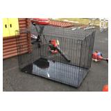 Petmate Folding Wire Pet Cage, 48x30x32" high,