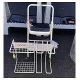 Cosco Folding Project Step Stool, plus wire wall