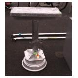 Shop Stand, made from car wheel as base board