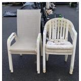 Outdoor Chairs, 2 nice aluminum framed with