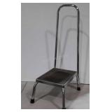Step Stool with Grab Handle Bar, step measures