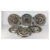 Hubcaps, set of four, plus single Falcon and