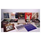 Group of vinyl record albums, as shown