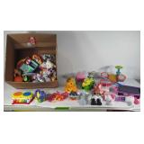 Large group of toys, mix of boys and girls toys