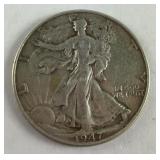 1947 walking liberty half dollar
