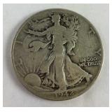 1942 D walking liberty half dollar