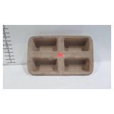 USA stoneware 4 loaf pan