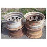 Set of 4 Automotive Wheels, 5 lug, 16x9, Rustic