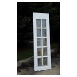 Two Doors, Pine with 10 pane glass to each,