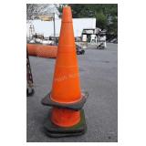 3 Orange Safety Cones used condition