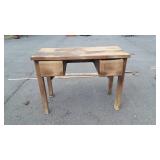 Early Wood Shop Counter Work Bench, 22x48x1.5"