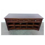 TV stand, 18" tall, condition as shown