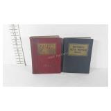 Two hardcover automotive manuals, 1942 and 1955,