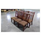 Six dining chairs, seller code LO