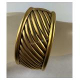 Premier designs jewelry, goldtone hinged bracelet