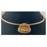 Premier designs jewelry, goldtone chocker