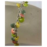 Premier designs jewelry, silvertone multi colored