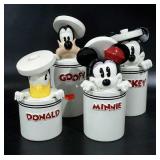 Ceramic Disney canisters, Donald has had a repair