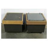 Two retail style display cubes, 19.5 x 19.5 x 16,