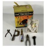 Golden Record Chest, child size tools and egg