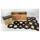 Vinyl records, large group of 45 rpm