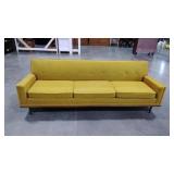 Flexsteel Mid-Century classic mustard yellow