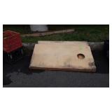 Set of Corn Hole Gameboards, weathered condition