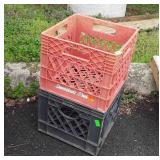 2 Dairy Producers Milk Crates, Johnson and